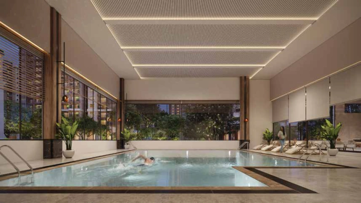 Indoor pool and wellness amenity