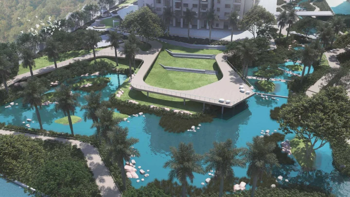 Lagoon amenities aerial Lagoon amenities aerial