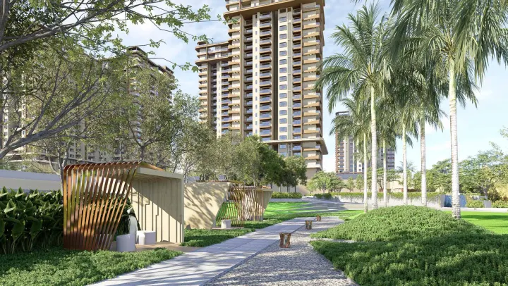 Tower entrance driveway Tower entrance driveway